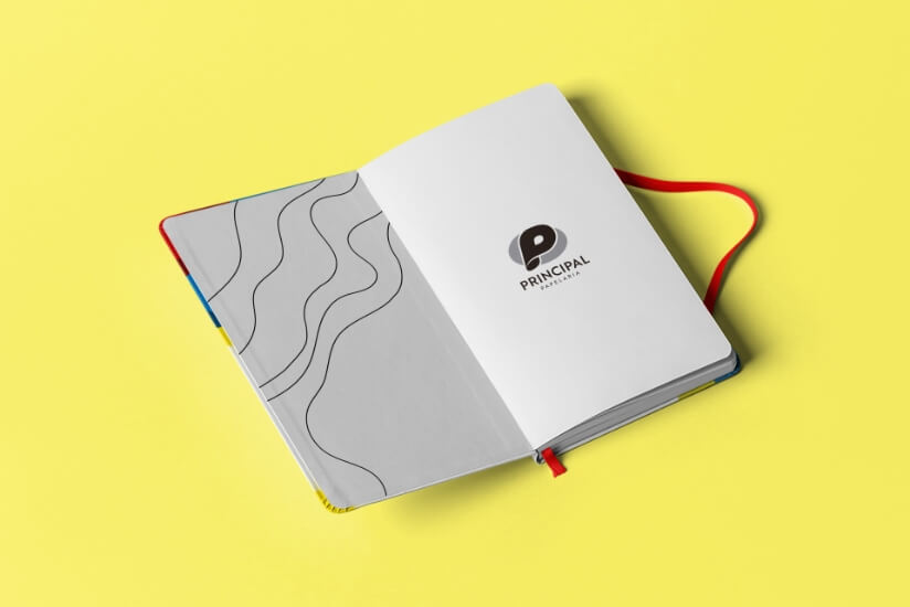Principal Papelaria - Caderno aberto
