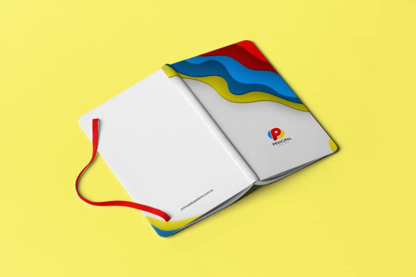 Principal Papelaria - Caderno colorido